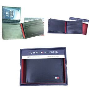 Tommy Hilfiger Black Leather Wallet New $48